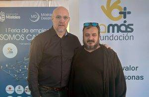 Directores de Fundación AMÁS en la Feria de Empleo