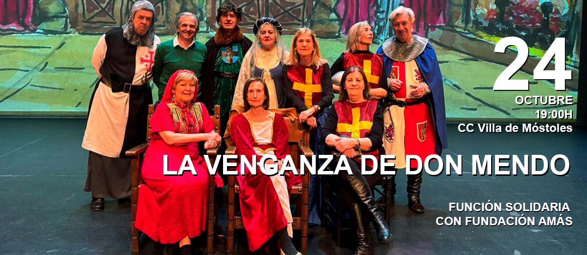 Elenco de la Compañía Bendito Cariñena en La Venganza de Don Mendo