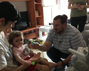 Noa en atención temprana en domicilio