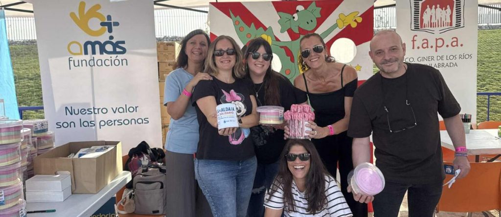 Compañeros de la Fundación AMÁS en Fuenlabrada X Aldaia