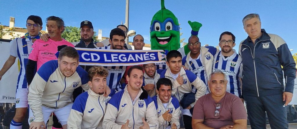 Fundación AMÁS continúa mostrando su solidaridad con Valencia, ahora desde el CD Leganés Genuine 