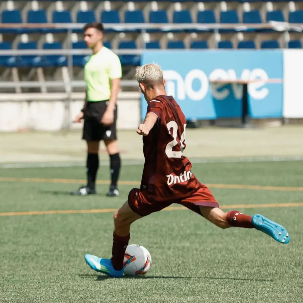 Jugadores del C.D Leganés en la última fase de la Liga Genuine.