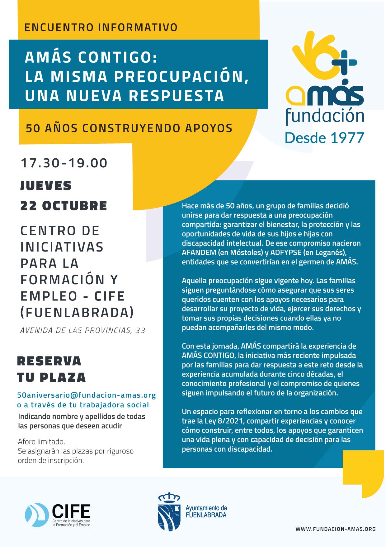 Cartel AMÁS Contigo
