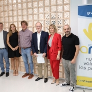 Firma del convenio entre el Ayuntamiento de Fuenlabrada y la Fundación AMÁS Social. Foto: Ayuntamiento de Fuenlabrada