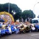 “Regalamos tiempo”: La carroza de los Voluntarios de Caixa en la Cabalgata del Ayuntamiento de Madrid.