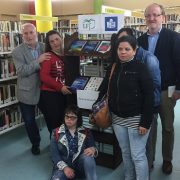 Inaugurado el punto de lectura accesible en la Biblioteca Rigoberta Menchú de Leganés. Foto: Grupo AMÁS.